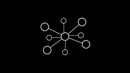 Network system, network connections . Animation of network connections. digital interface connection and communication concept digitally generated animation . - Powered by Adobe