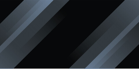 Obraz premium Modern black blue abstract background. Minimal. Color gradient. Dark. Web banner. Geometric shape. 3d effect. Lines stripes triangles.