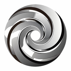 black and white spiral