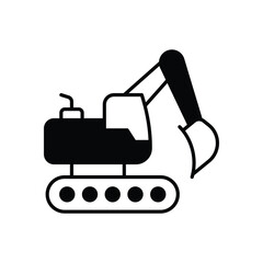 Excavator Icon vector