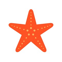 Obraz premium Orange starfish graphic
