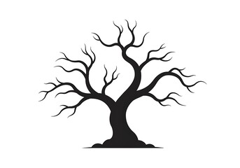 Fototapeta premium tree silhouette vector