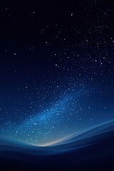 Obraz premium Starry night sky with a hint of atmospheric horizon