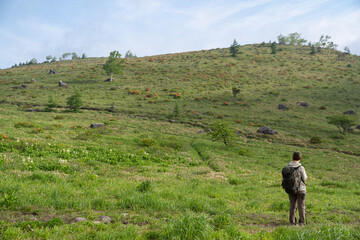 爽やかな朝の高原　霧ヶ峰	