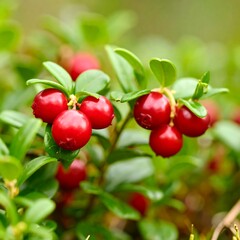 Red berries on a bush
