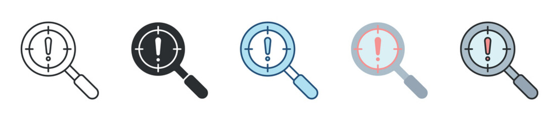 Issue Tracking Icon Set Multiple Style Collection