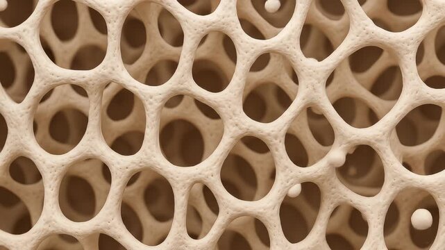 Bone Structure Close-Up: Trabecular Network in Detail