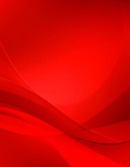 Red abstract background with flowing shapes