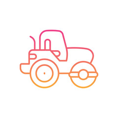 Asphalt Roller Icon vector