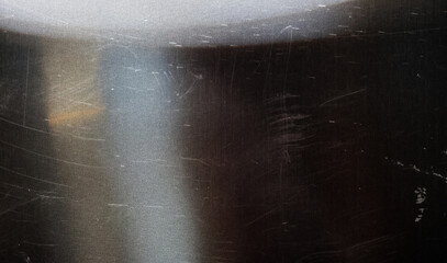 A blurry dreamy view of horizontal lines in black and white.