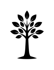 Obraz premium Silhouetted tree graphic