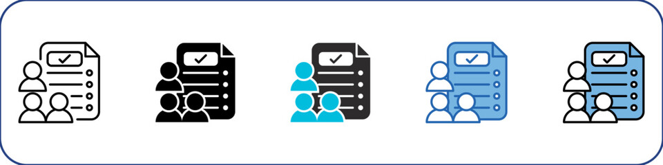 Social Norms Icon Pack Multistyle Illustration