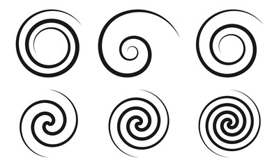 various editable spiral stroke collection