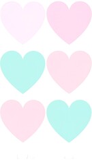 Pastel hearts gradient