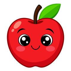 red apple cartoon