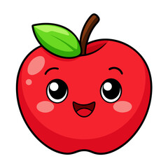 red apple cartoon