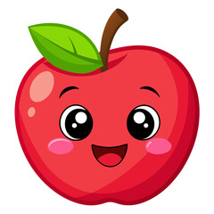 red apple cartoon