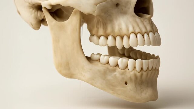 3D Model of Human Jaw with Teeth, Anatomy Study
