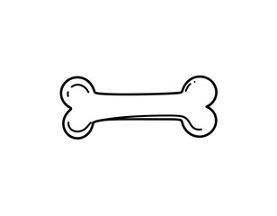 Simple hand-drawn bone illustration