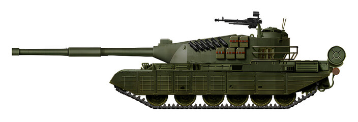 TAR-85 (The concept of modernization of the TR-85 tank, with the installation of a turret from the TAA tank with a 125mm gun) © Tikros