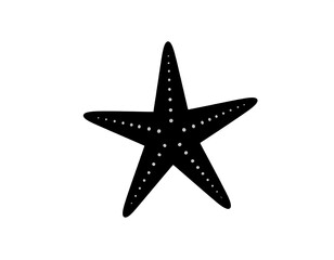 Obraz premium Simple starfish silhouette