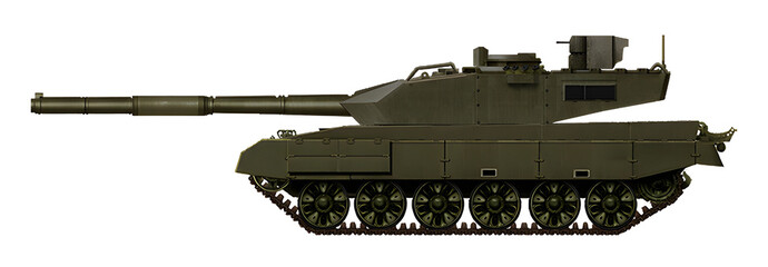 DH-62 MBT (The concept of modernization of the T-62 tank, with a modernized chassis, a new turret and a 125mm gun) © Tikros