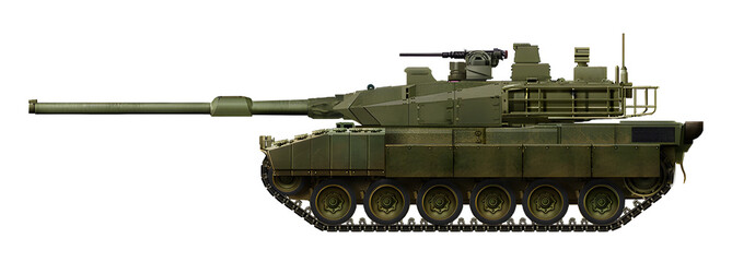 AMX-56K2 (Modernization of the AMX-56 tank, with the installation of a new turret and 120mm gun) © Tikros