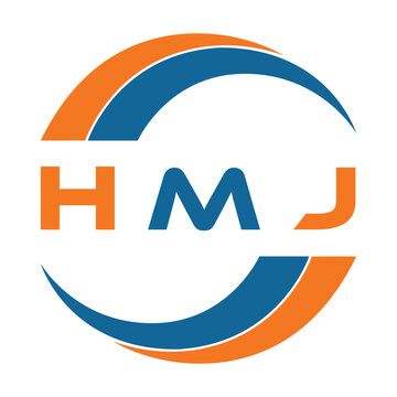 HMJ letter design. HMJ letter technology logo design on a white background. HMJ Monogram logo design for an entrepreneur and business.