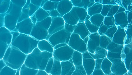 Rippled turquoise pool water