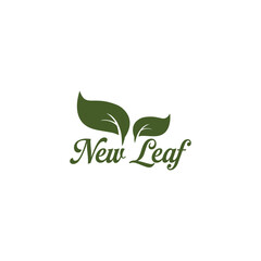 New Leaf Logo Design Natural