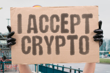 “I Accept Crypto” amid uncertain markets and crashing tokens. Commentary on belief, irony, and digital loyalty in tough times.
Tokens. DIGITAL. CRASH. BELIEF. IRONY. LEDGER. PAYMENT.