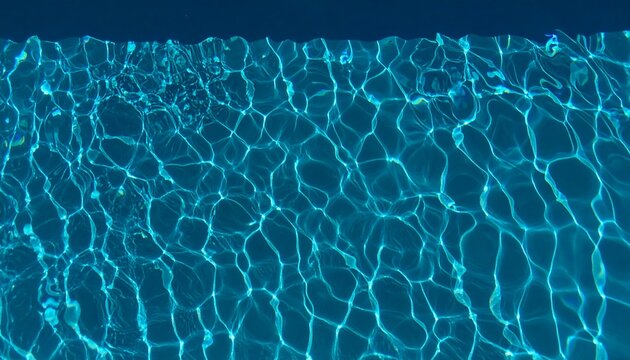 Rippled pool water surface