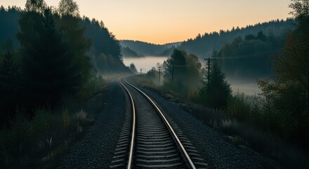Train Tracks in the Countryside