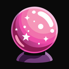 pink crystal ball