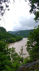 River valley viewed from above