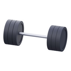 barbell 3d illustration