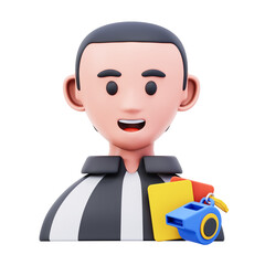 referee 3d illustration