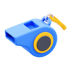 whistle 3d illustration