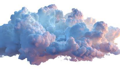 Beautiful clouds Isolated. Fantasy sky