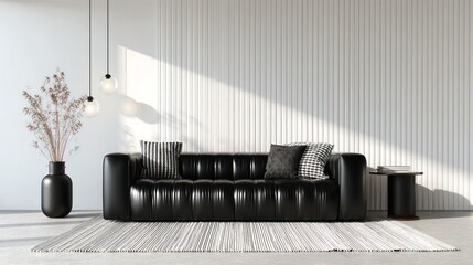 Modern minimalist living room scene (16)