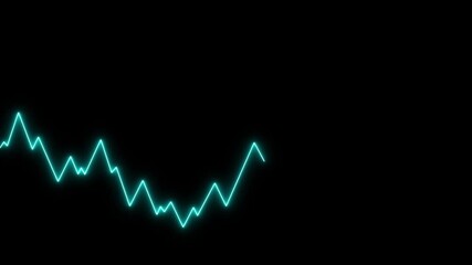 glowing neon stock market graph of data and financial analysis. Stock market graph. glowing Finance stock statistic chart in forex market. Data chart of finance on global stock market trade. - Powered by Adobe