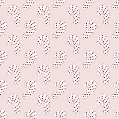 Candy Canes Christmas seamless pattern. Papers vinyl, Fabric surface design, winter books file gifts.