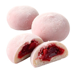 sweet red bean isolated on white