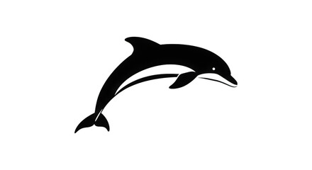 Fototapeta premium Graceful Dolphin Leaping Through the Ocean Waves Showing Its Sleek Form