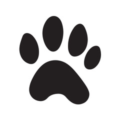 dog paw print silhouette, dog paw print, Paw icon collection on white background Vector illustration, Animal paw print vector silhouette