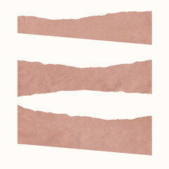 collection set of torn paper