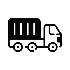 Have a look at this premium glyph icon of delivery truck
