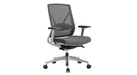 Modern ergonomic office chair with mesh back and adjustable arms