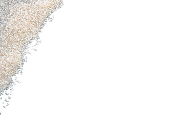 rice frame with empty space for text isolated on transparent background