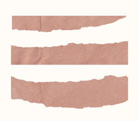 collection set of torn paper